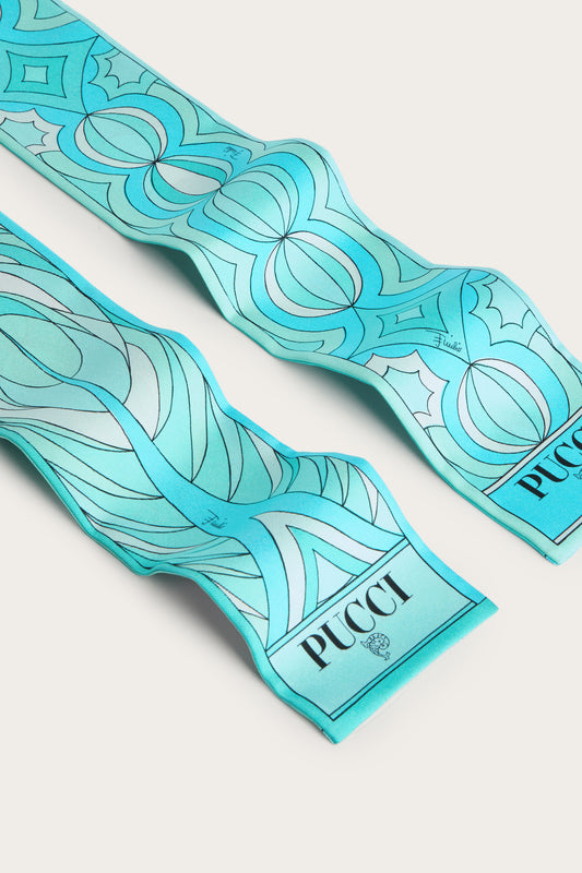 Volute and Collane Print Silk Twill Scarf