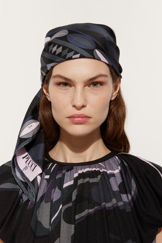 Collane Print Silk Twill Scarf