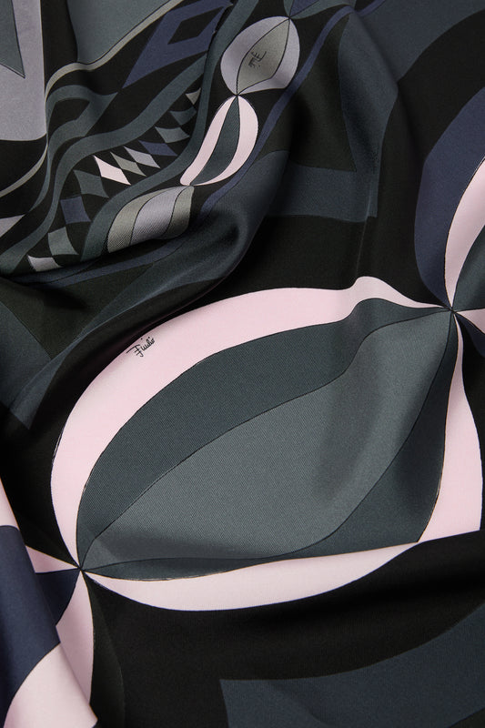 Collane Print Silk Twill Scarf