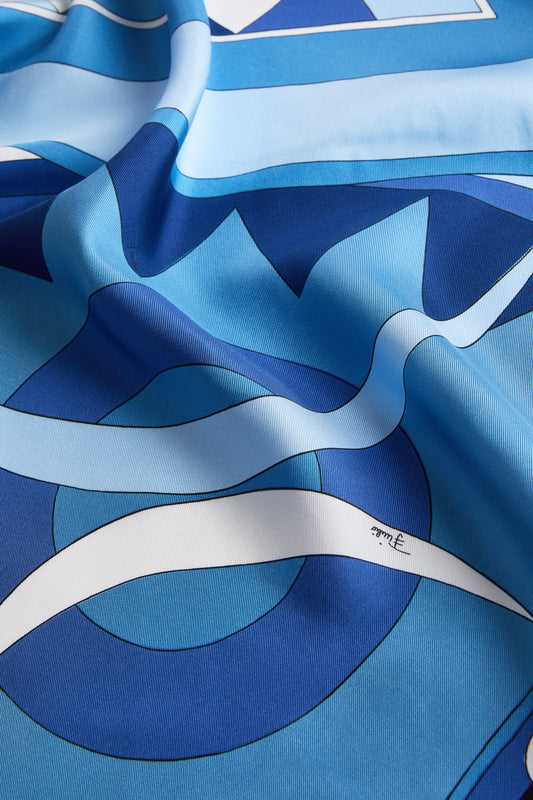 Foulard in Seta in Stampa Vivara	