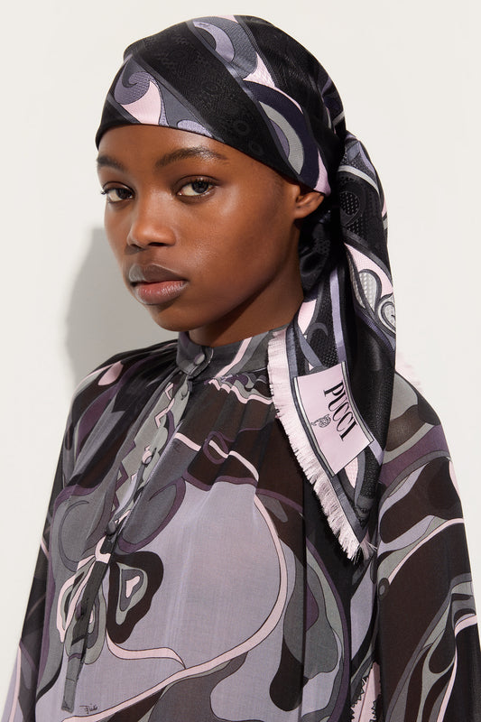 Foulard Jacquard in Mix di Stampe