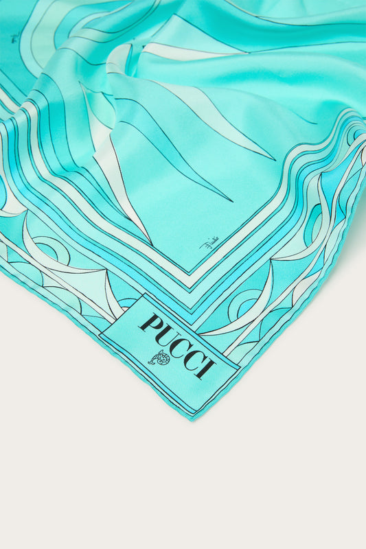 Carré Piccolo in Seta con Stampa Hawaii