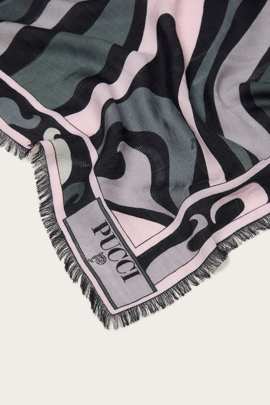 Pashmina con Stampa Marmo