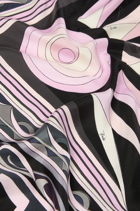 Stola Sfrangiata in Stampa Hawaii e Labirinto