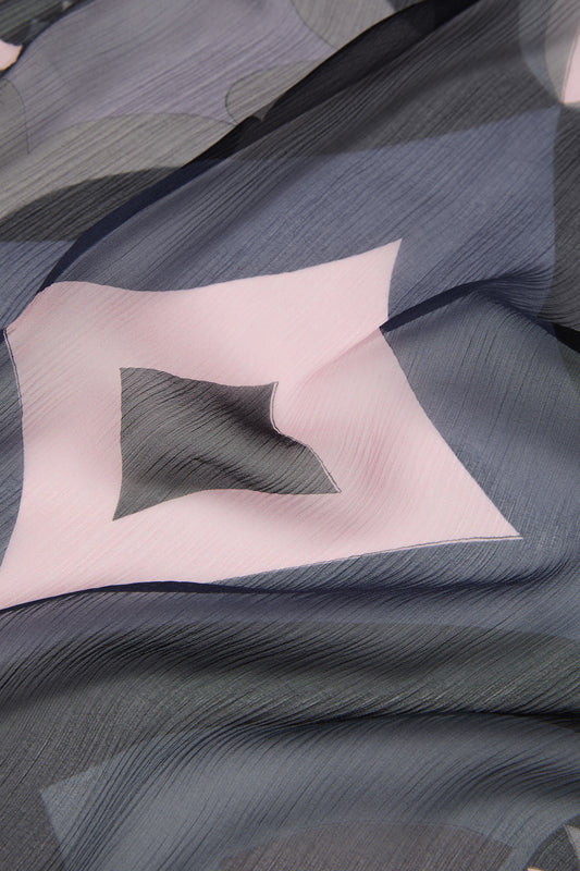 Collane Print Silk Creponne Stole