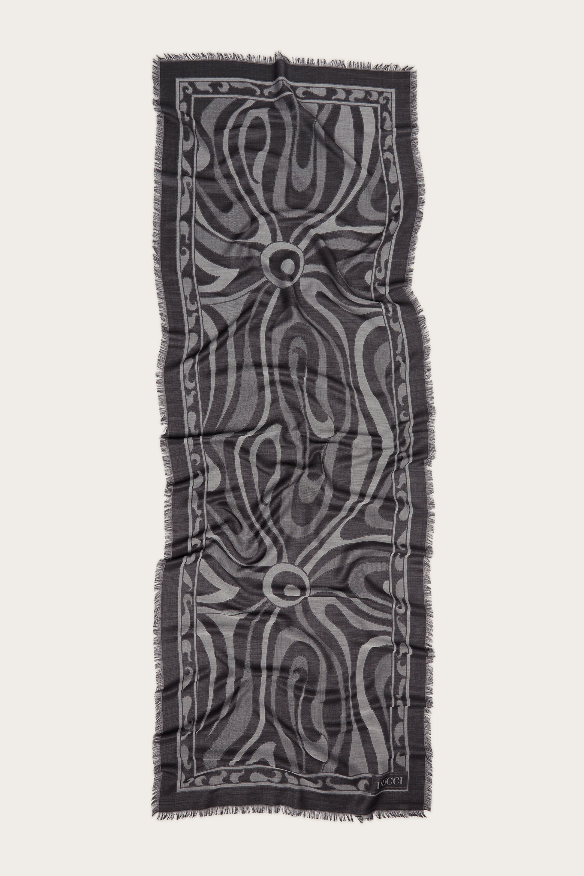 Sciarpa Grande in Cotone e Seta - Paisley Azzurra - Classico Versatile Sciarpa Grande in Cotone e Seta - Paisley Azzurra - Classico Versatile