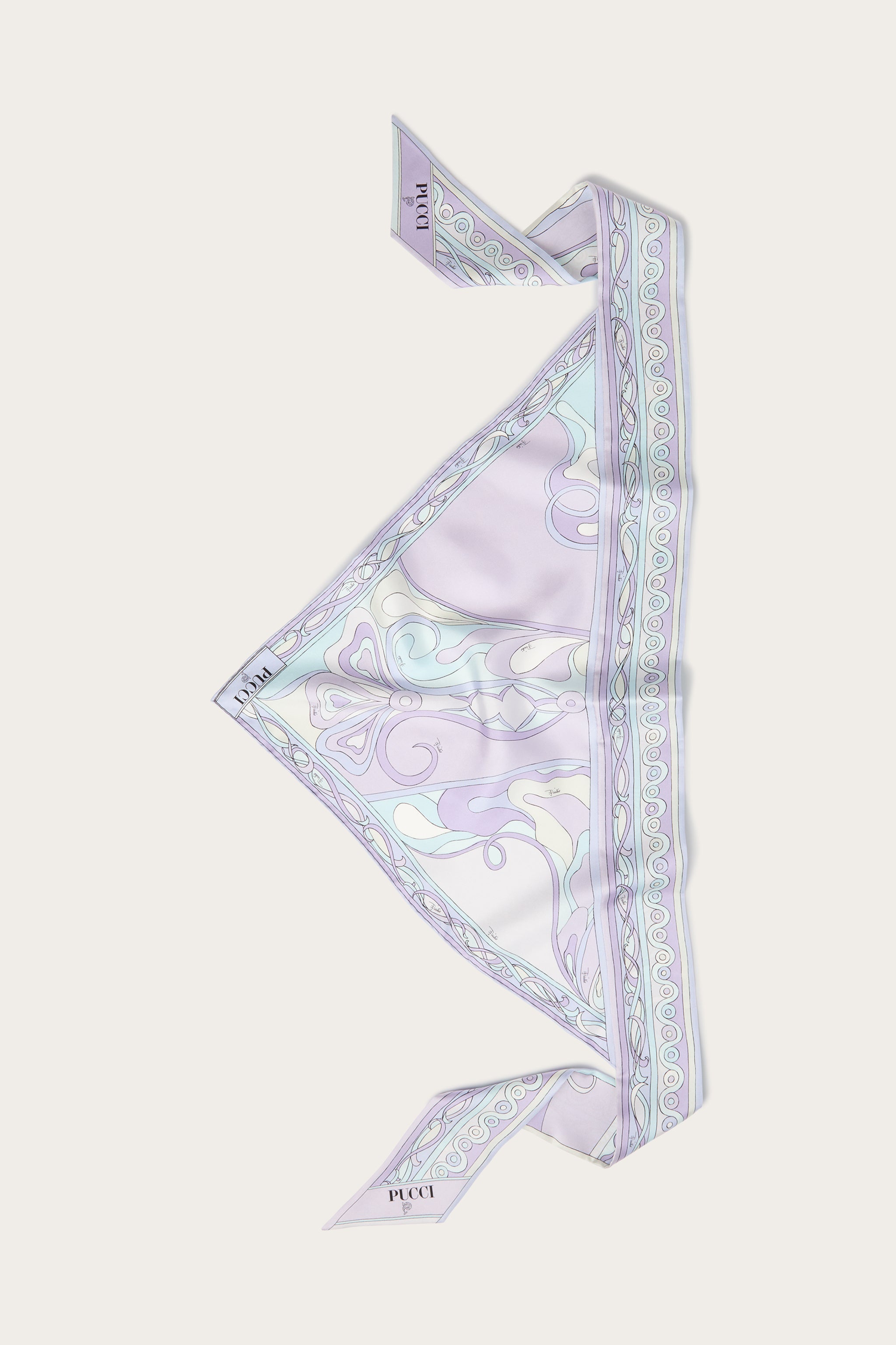 Orchidee Print Silk Twill Scarf – PUCCI