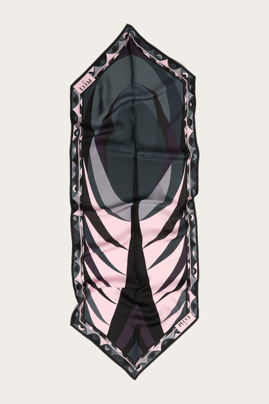 Volute Print Silk Losange