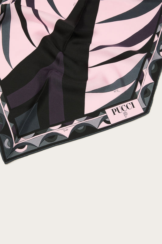 Volute Print Silk Losange