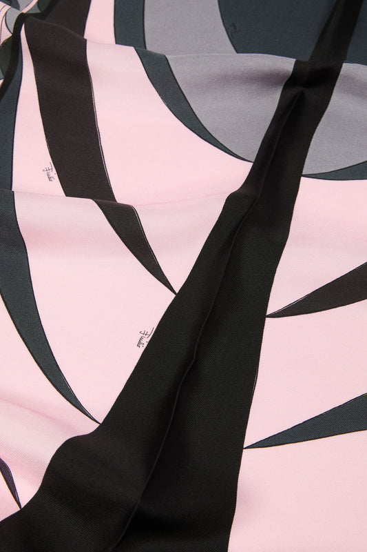 Volute Print Silk Losange