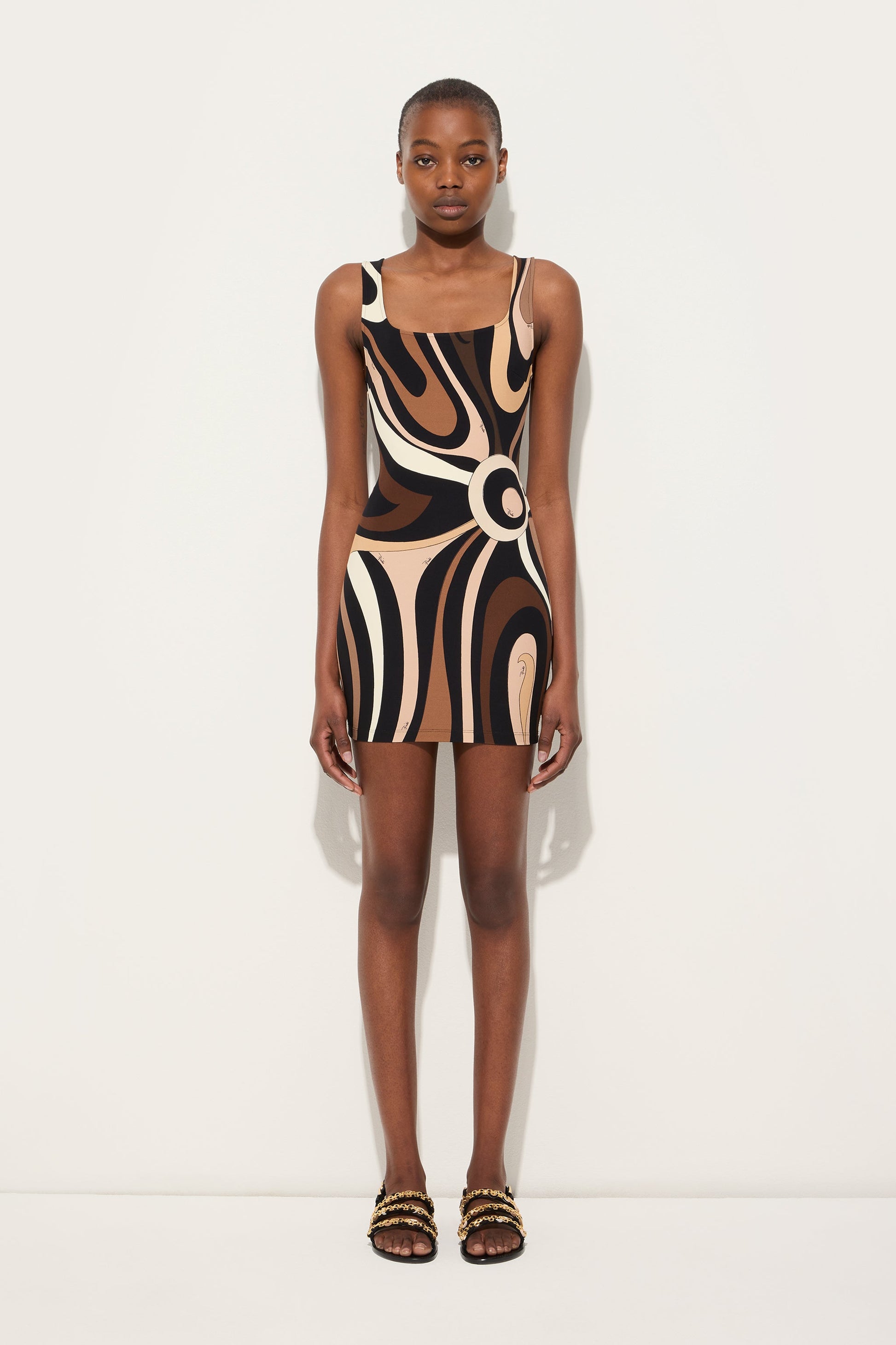 marmo print mini dress Emilio Pucci Marmo-print Mini Dress