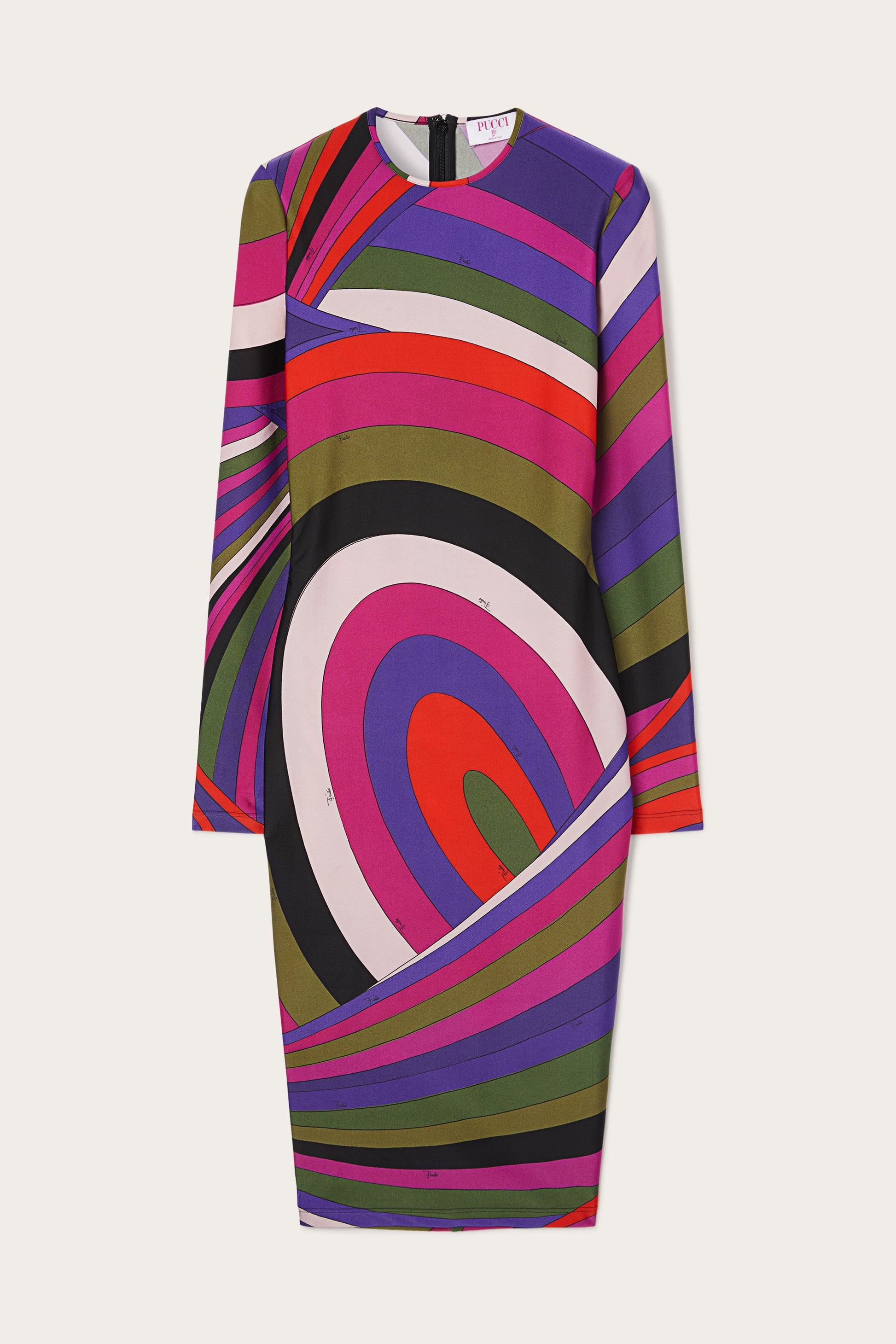 pucci dresses Printed Mesh Maxi Dress