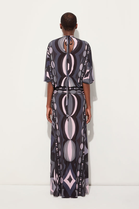 Collane Print Long Dress