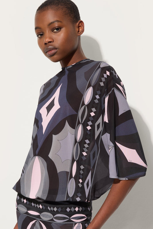 Collane Print Long Dress