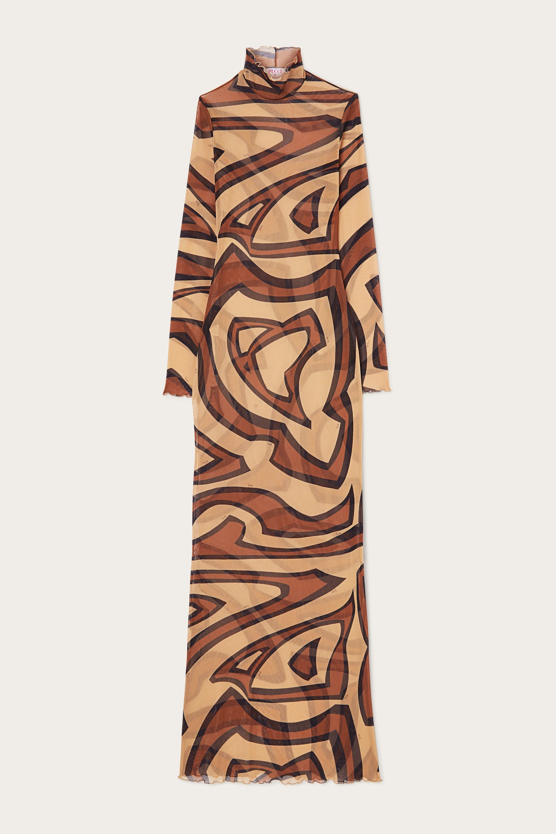 pucci long sleeve dress Iride Print Lycra Dress PUCCI