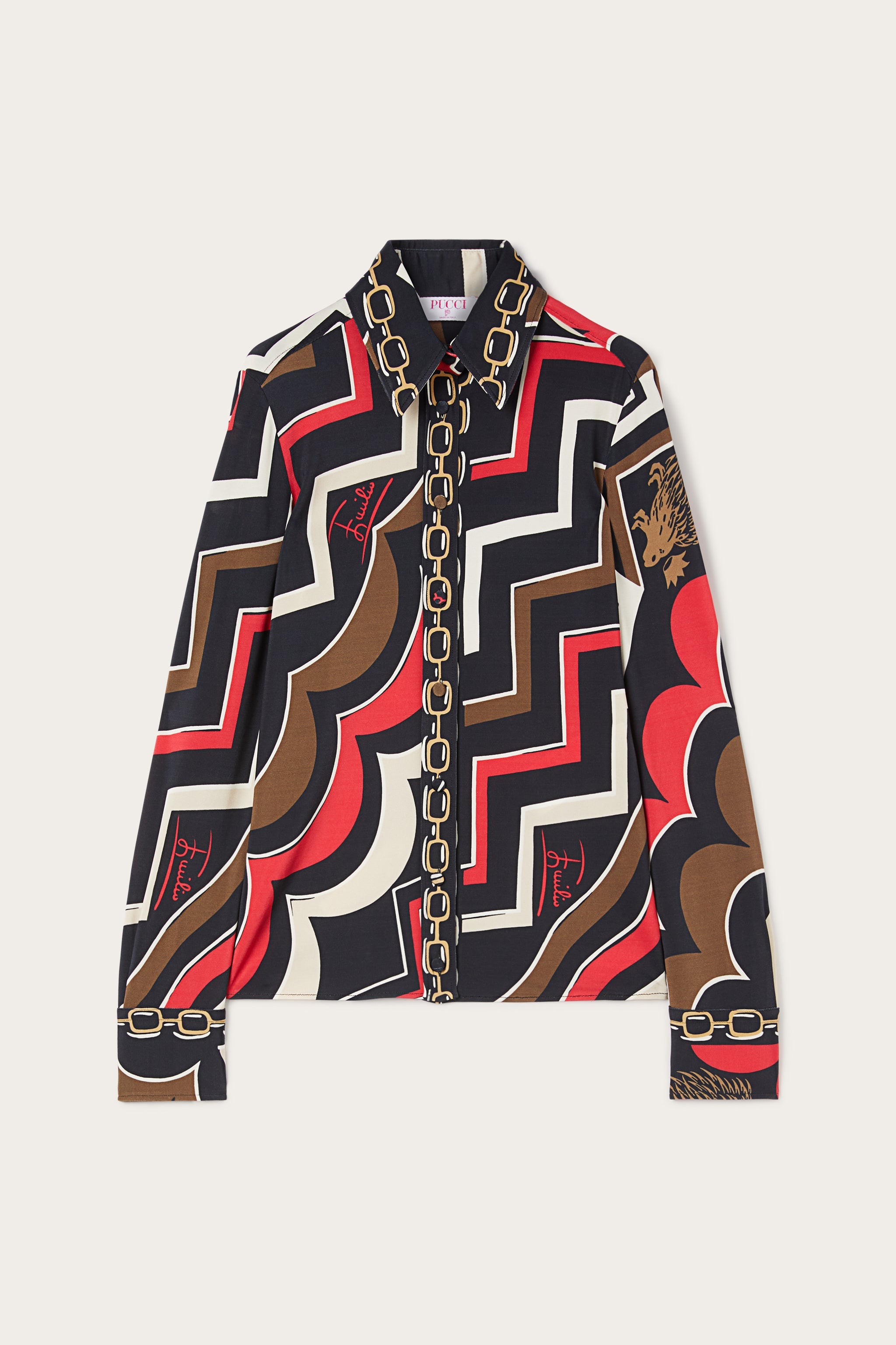 Pucci top: geometric print top & more prints | Pucci