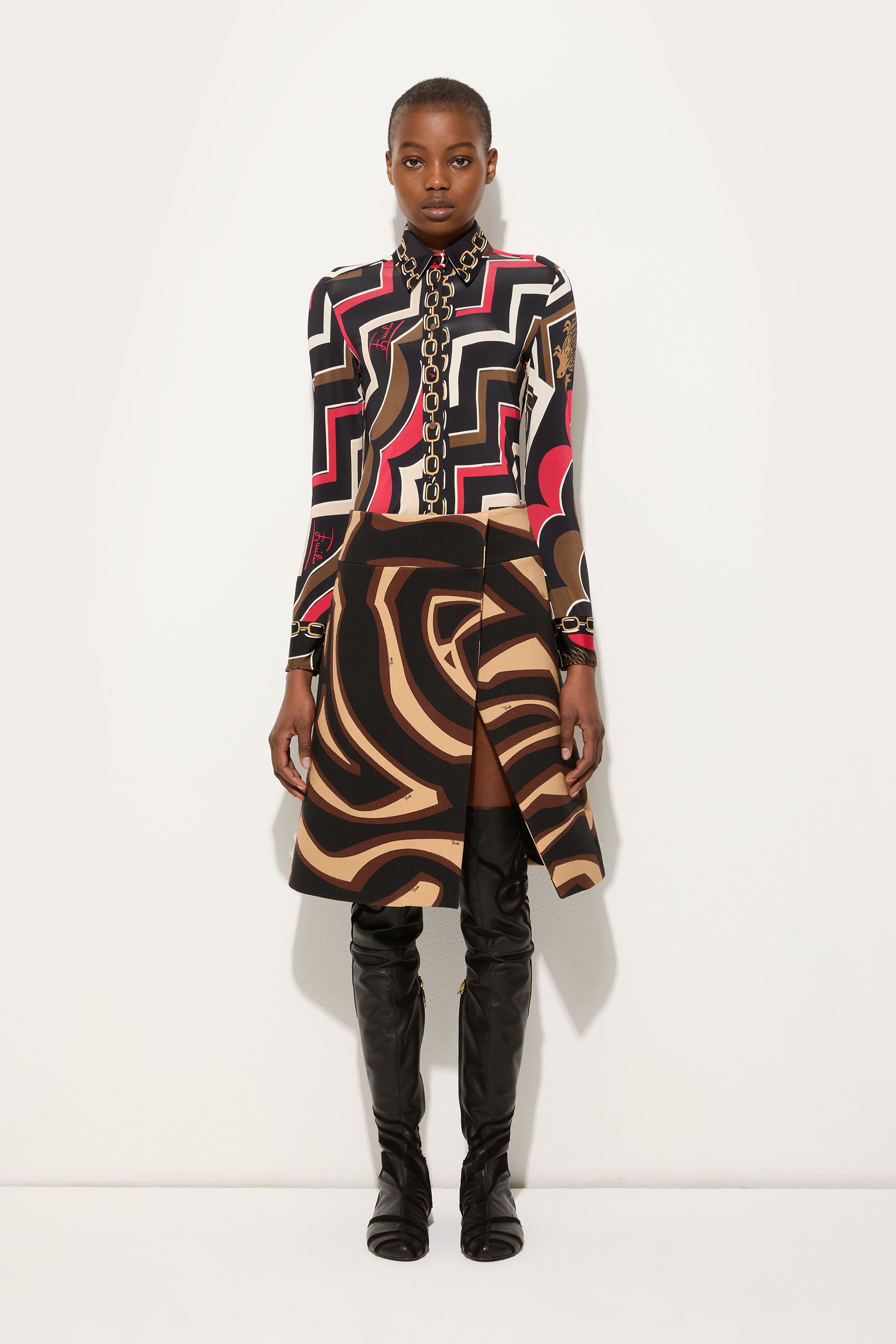 Istrice Print Jersey Shirt – PUCCI