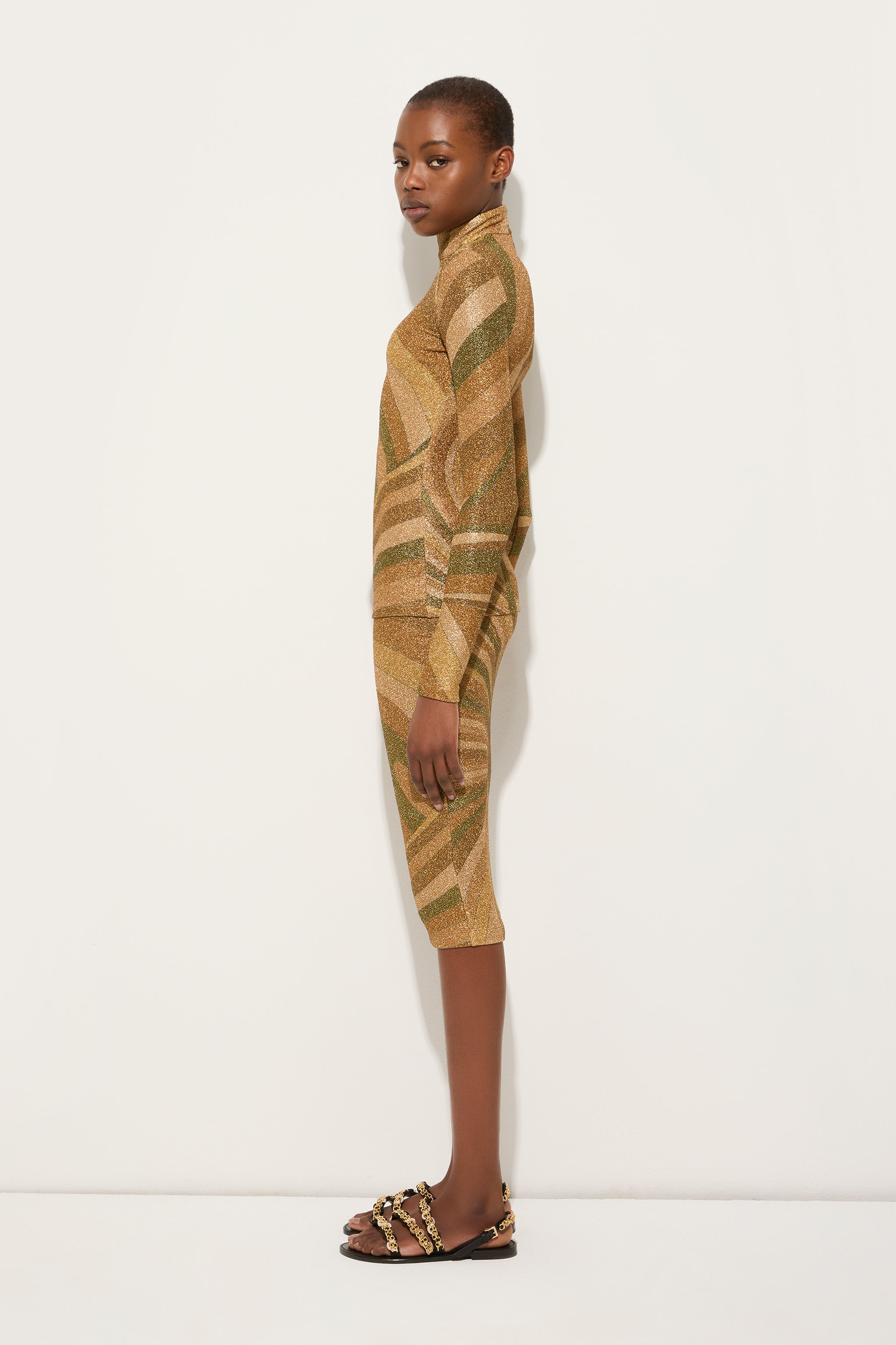 Iride Print Lamé Jersey Top – PUCCI Online Store