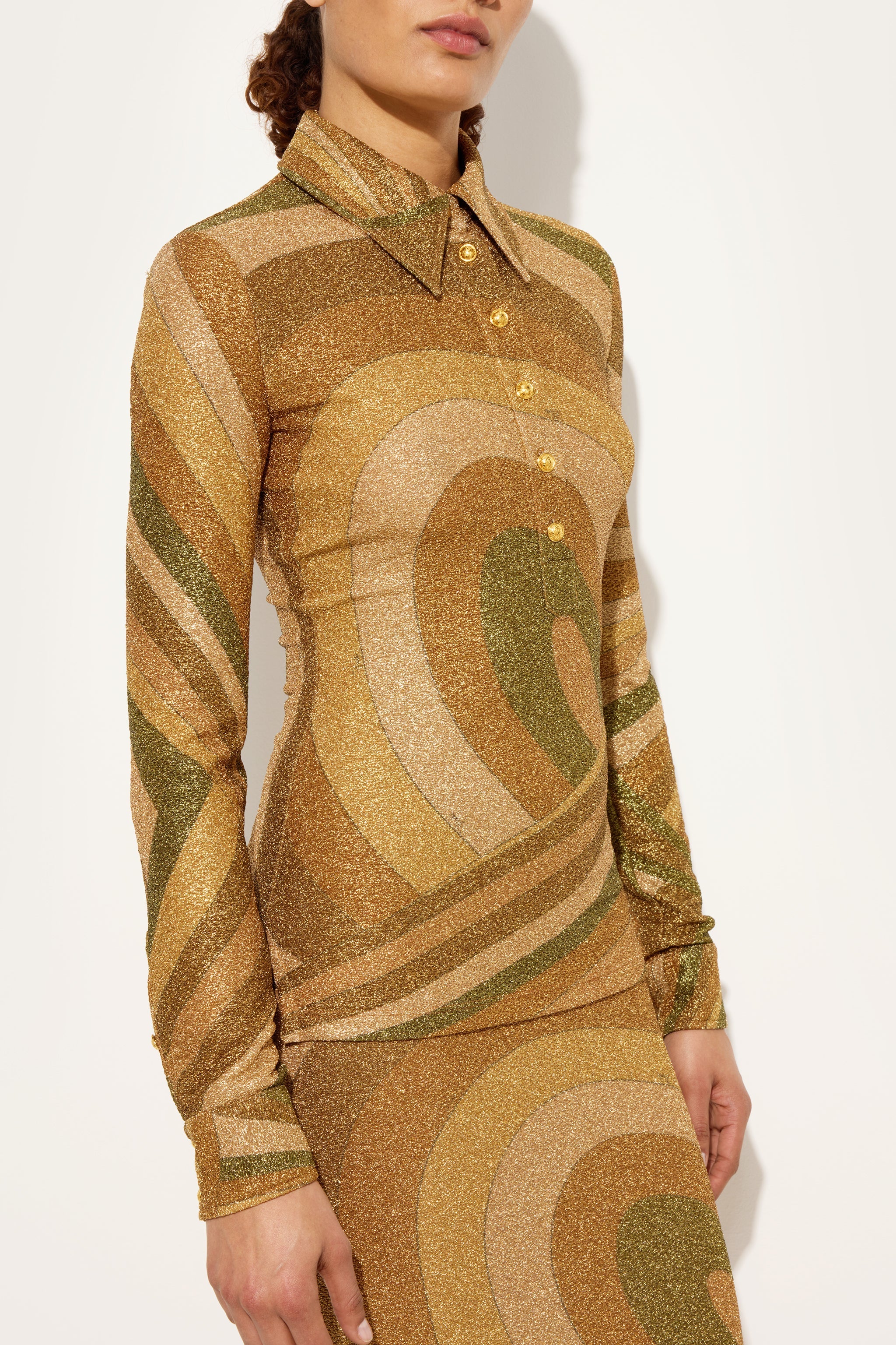 ［値下げしました］Emilio pucci スパンコールカットソー Iride Print Lamé Jersey Top – PUCCI Online Store
