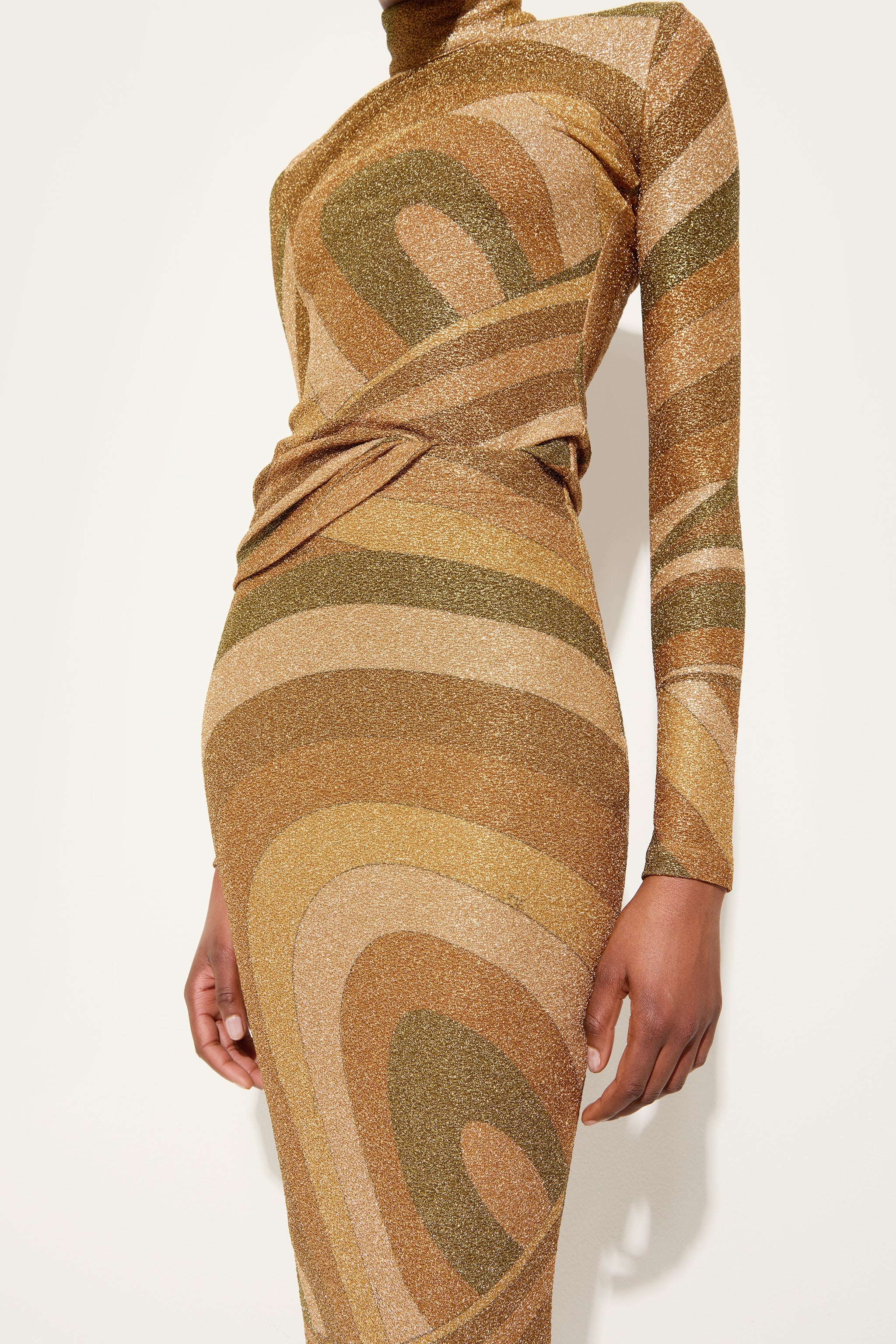 Iride Print Lamé Jersey Midi Skirt – PUCCI Online Store