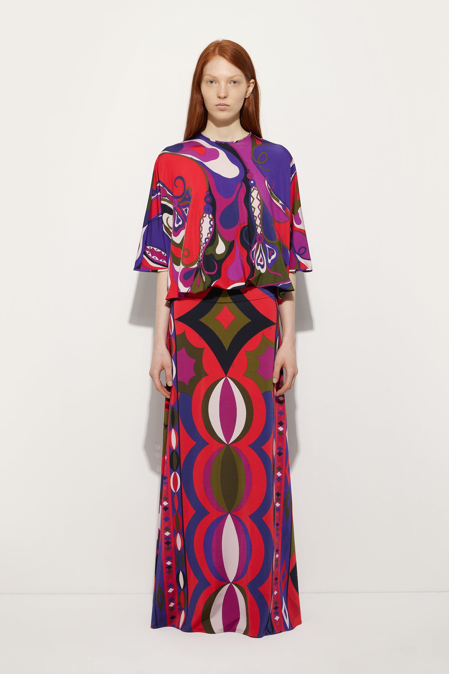 Collane Print Long Skirt