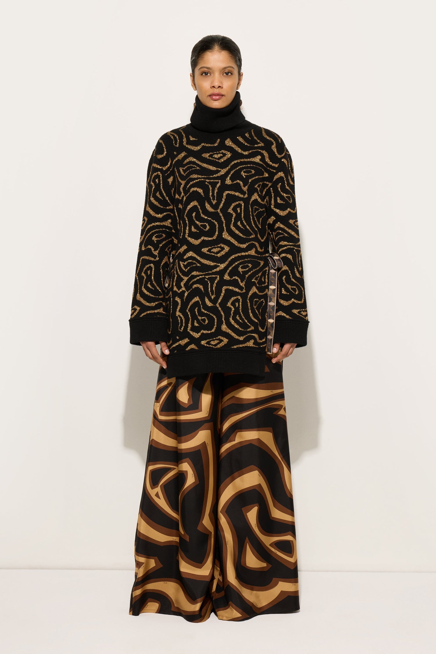 Labirinto Print Oversized Sweater