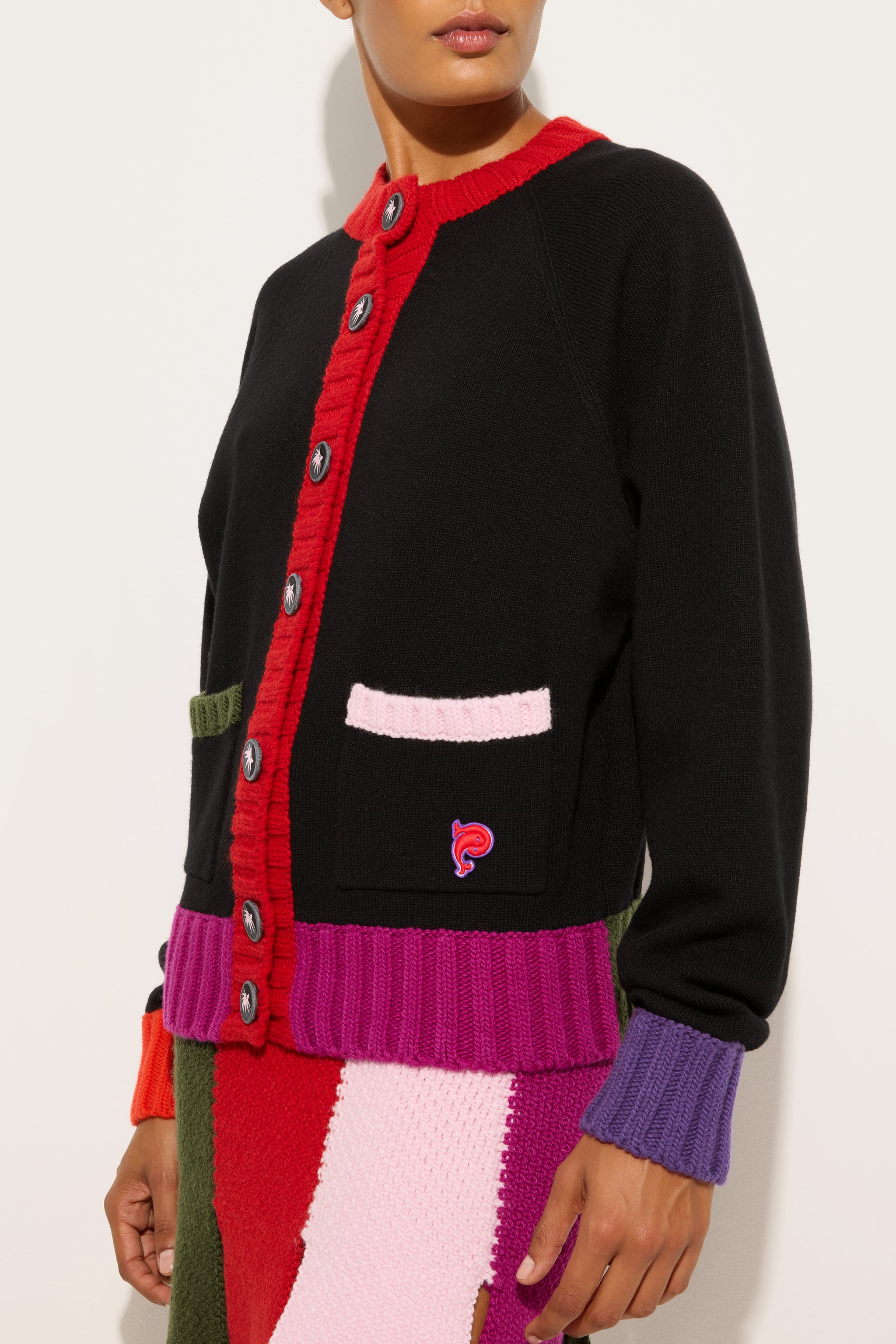 Color Block Cardigan – PUCCI Online Store