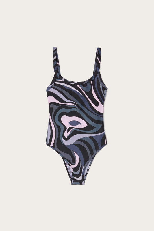 Marmo Print Swimsuit