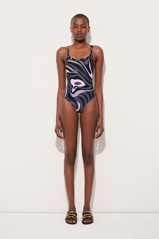 Marmo Print Swimsuit