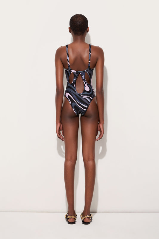 Marmo Print Swimsuit