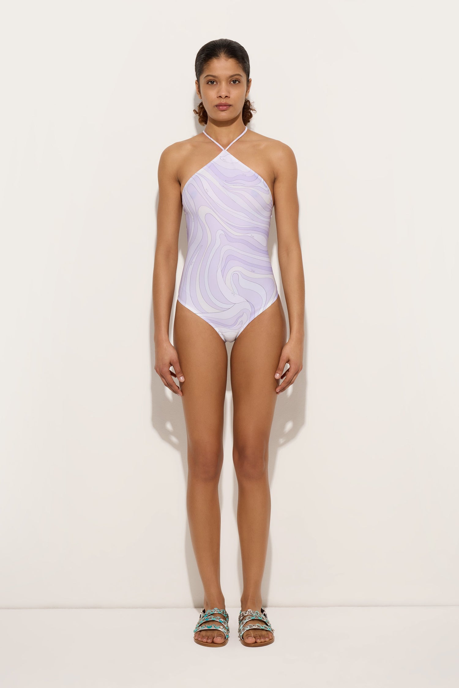 Marmo Print Swimsuit