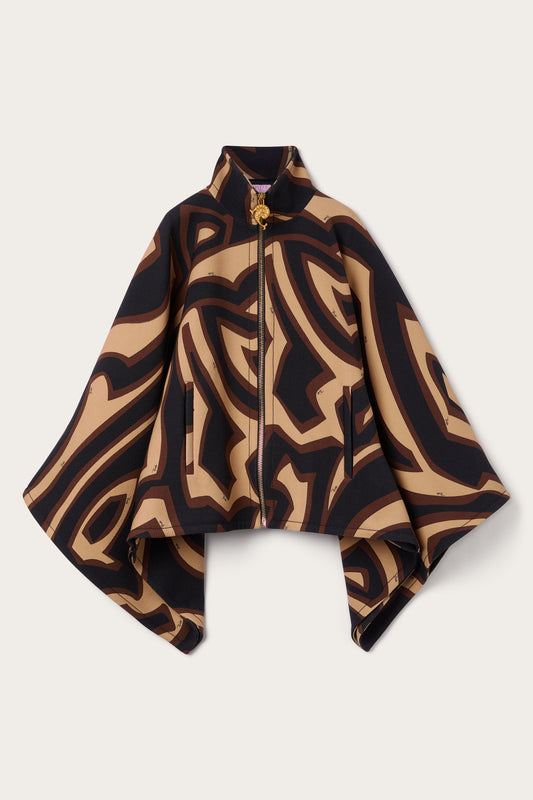 Labirinto Print Grand Poudre Cape