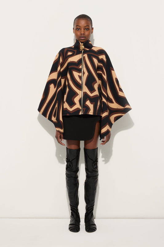 Labirinto Print Grand Poudre Cape