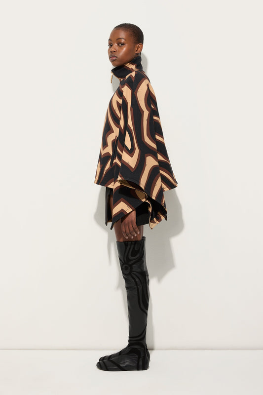 Labirinto Print Grand Poudre Cape