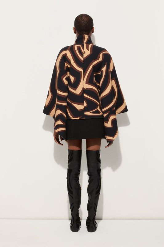 Labirinto Print Grand Poudre Cape