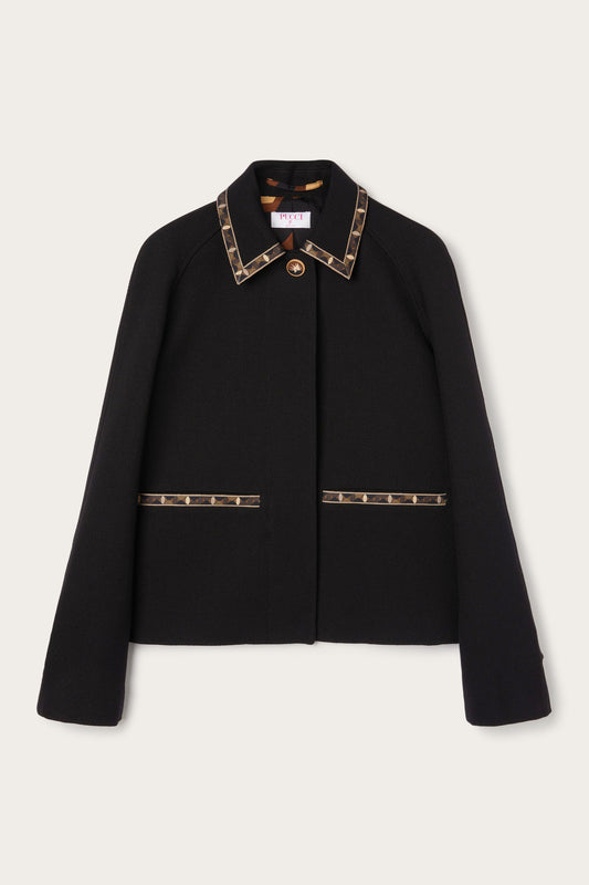 Poudre Jacket with Printed Details