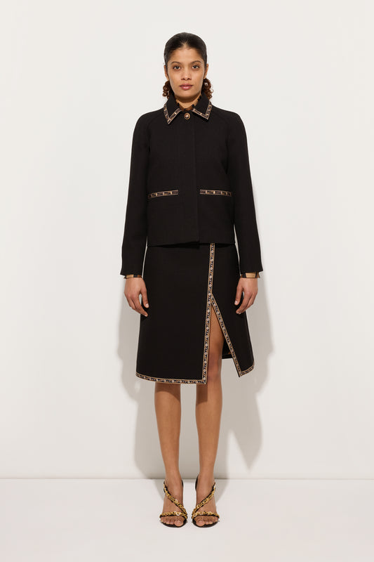 Poudre Jacket with Printed Details