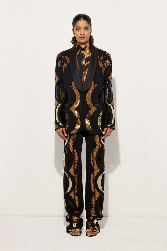 Collane Oversized Blazer Embroidered