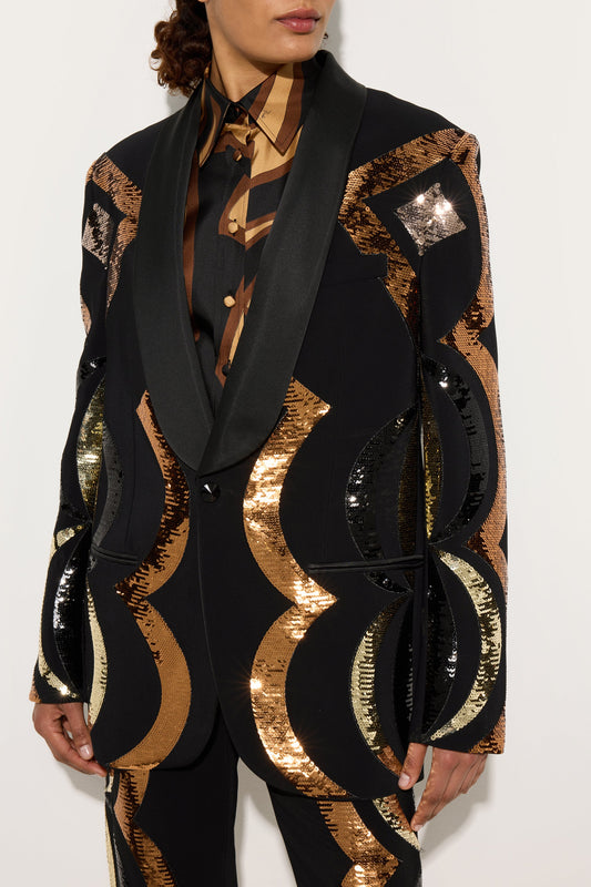 Collane Oversized Blazer Embroidered