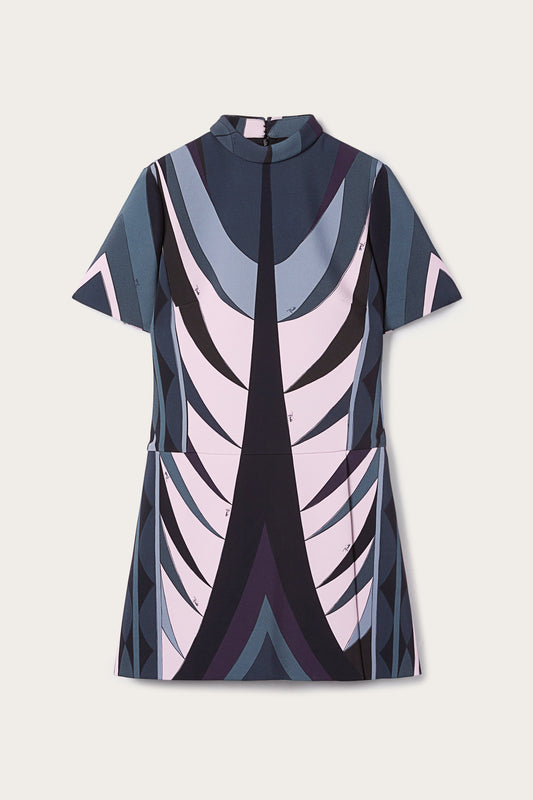 Abito Svasato in Stampa Volute