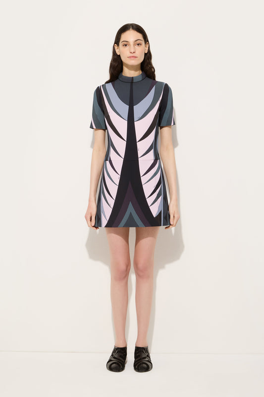 Abito Svasato in Stampa Volute