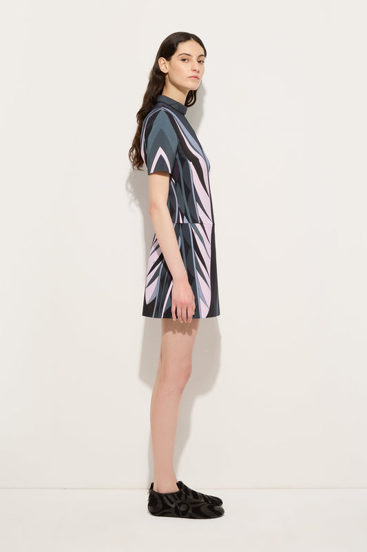 Abito Svasato in Stampa Volute