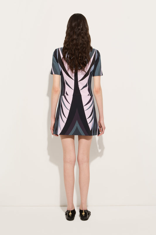 Abito Svasato in Stampa Volute