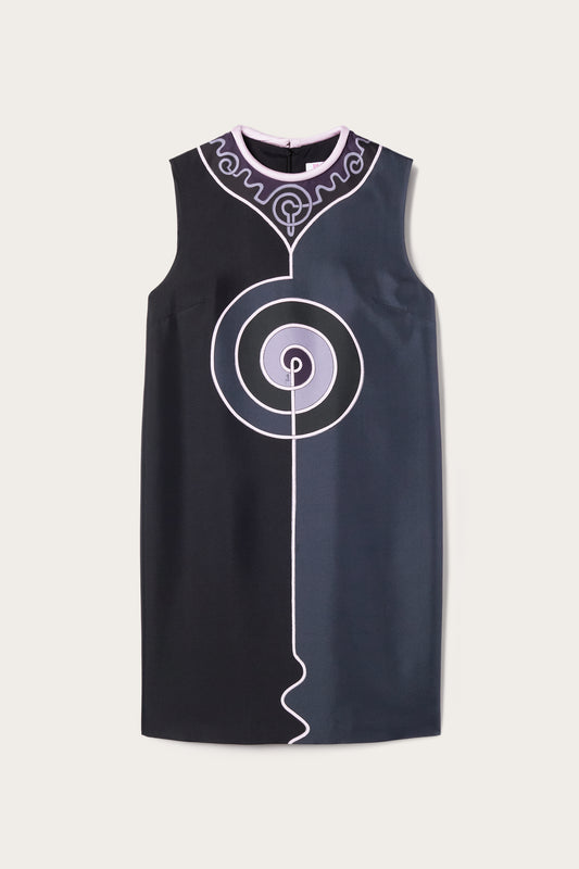 Abito Senza Maniche in Stampa Astro