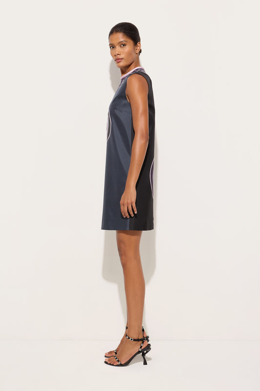 Abito Senza Maniche in Stampa Astro