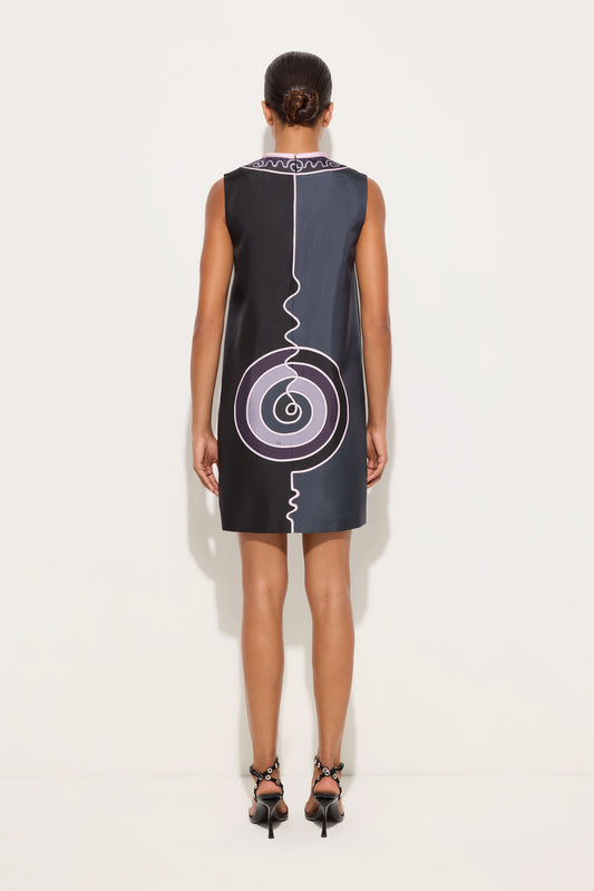 Abito Senza Maniche in Stampa Astro