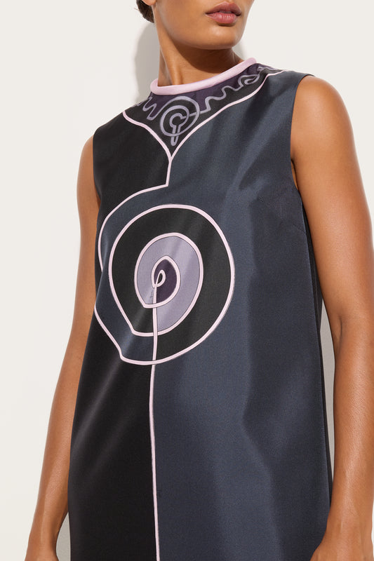 Abito Senza Maniche in Stampa Astro