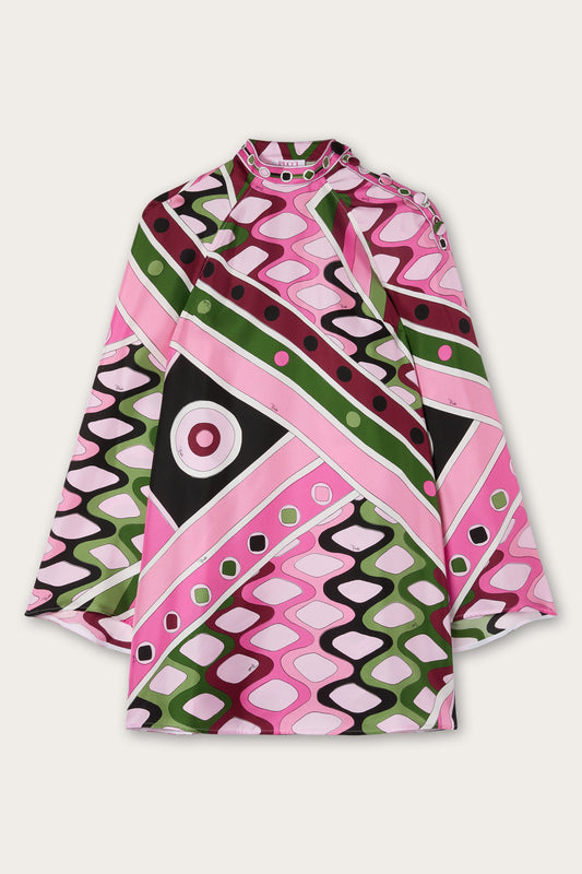 Abito in Seta in Stampa Vivara