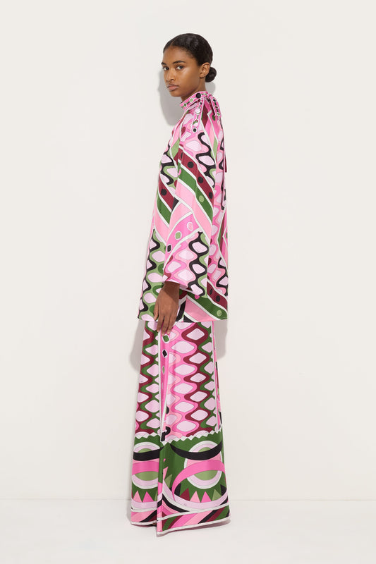 Vivara Print Silk Dress