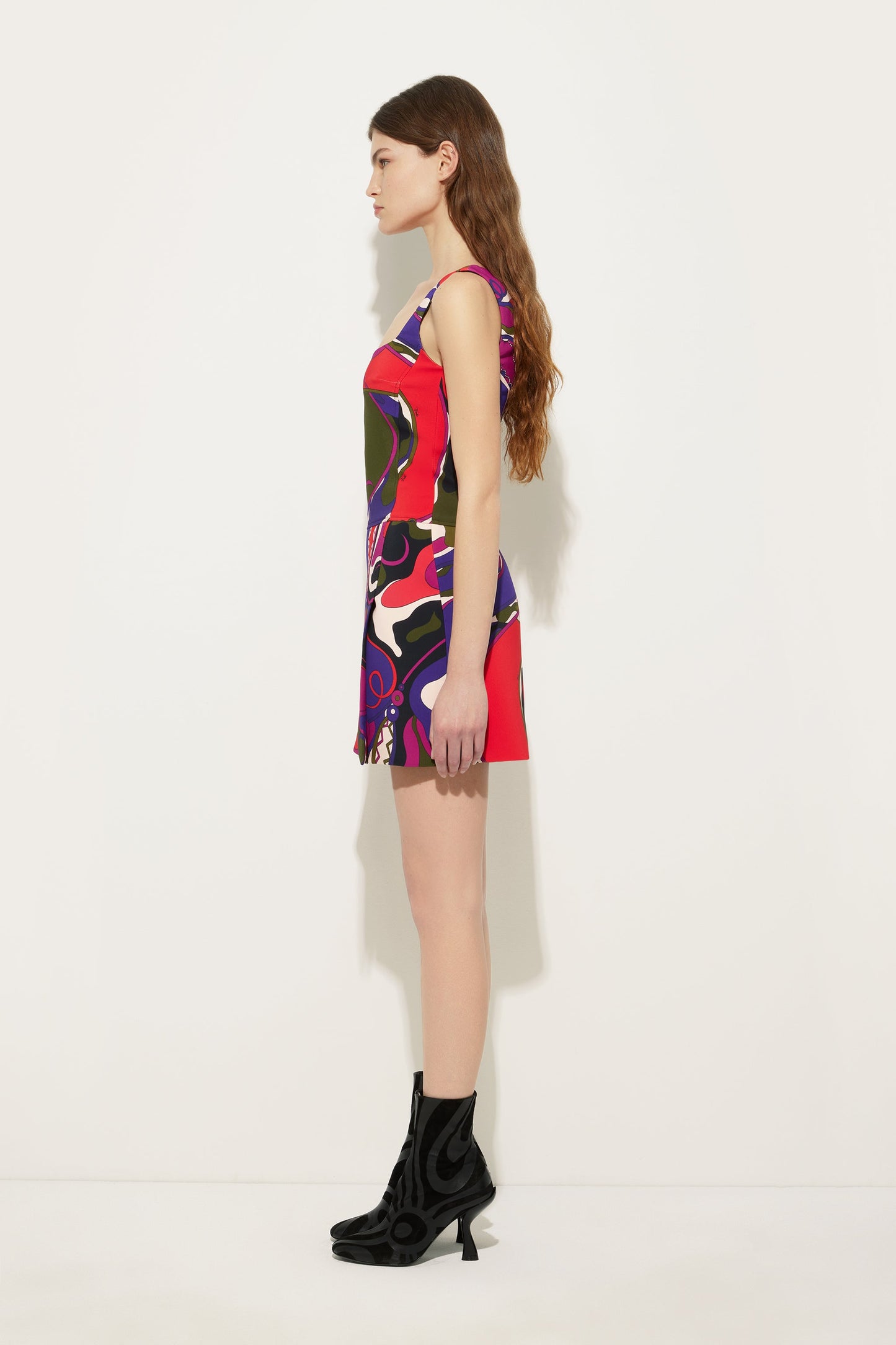 emilio pucci short dress Emilio Pucci Sleeveless Printed Mini Dress